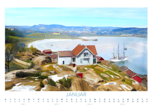 Sandefjord-kalender 2025 - A3