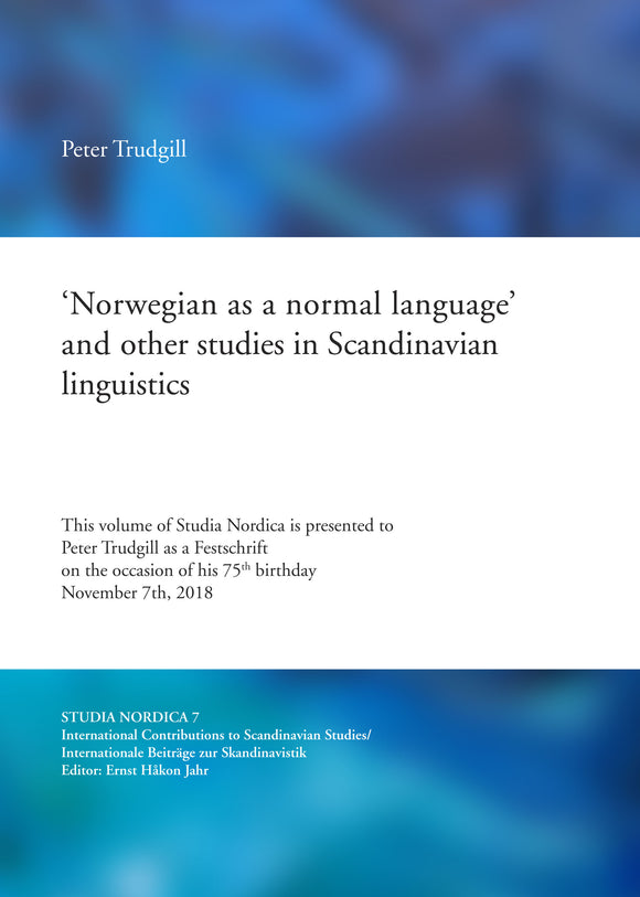 Trudgill, Peter: Norwegian as a normal language and other studies in Scandinavian linguistics
